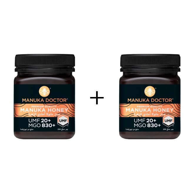 Manuka Doctor Honey (UMF+18 / MGO 690) 250 g + 1 Free Table