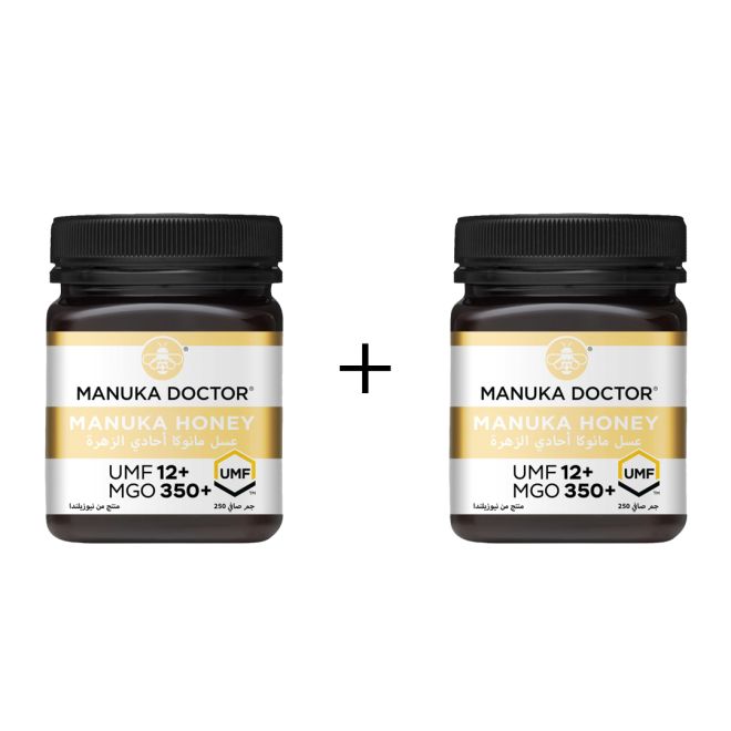 مانوكا دكتور عسل مانوكا (UMF +12 / MGO 350) 250 جم + حبة مجاناً