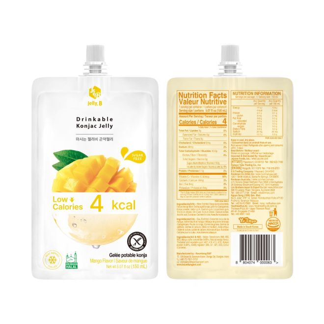 Jelly.B Drinkable Konjac Jelly Mango 150 ml