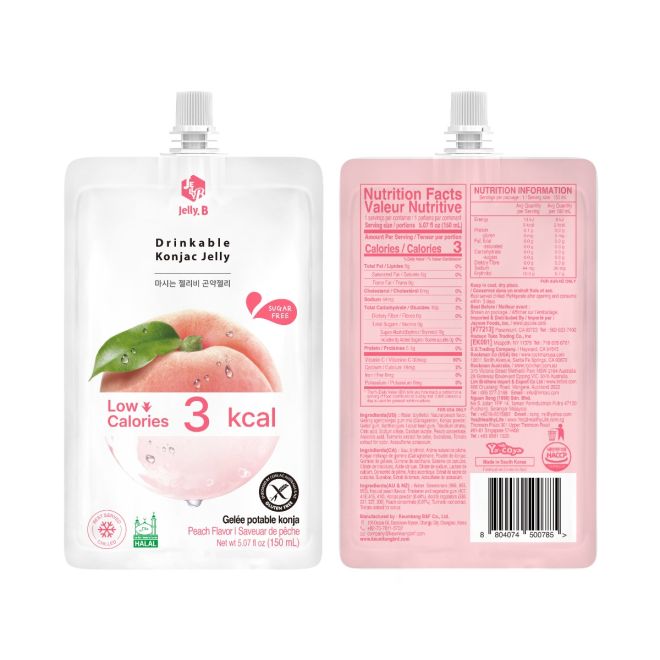 Jelly.B Drinkable Konjac Jelly Peach 150 ml