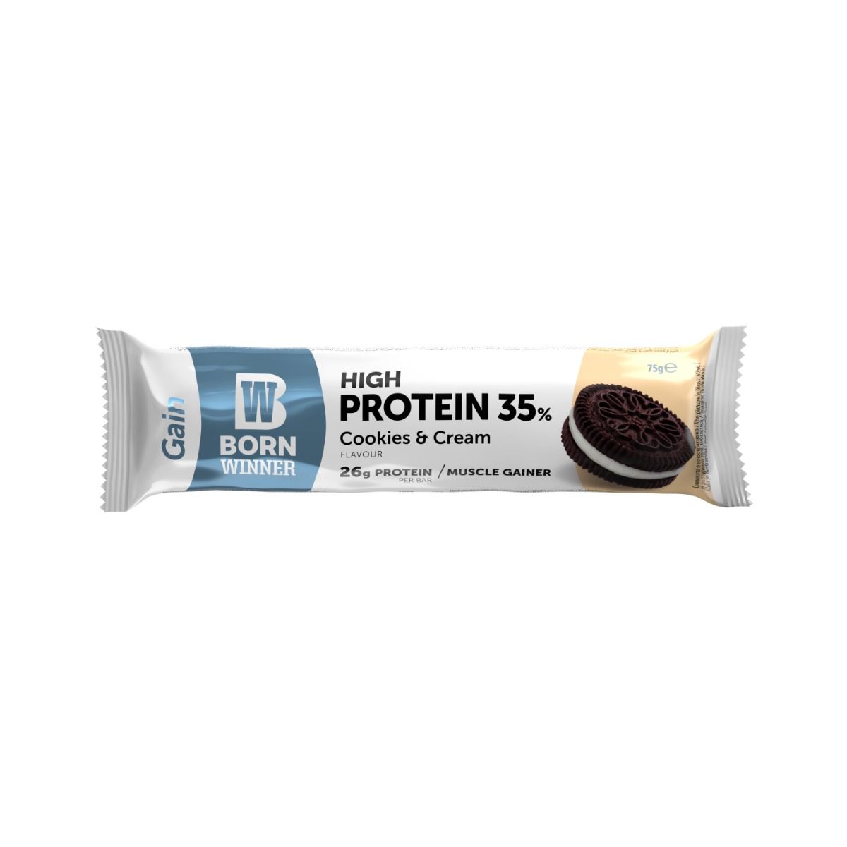 Bw Gain Protein Bar Cookies & Cream 75 g