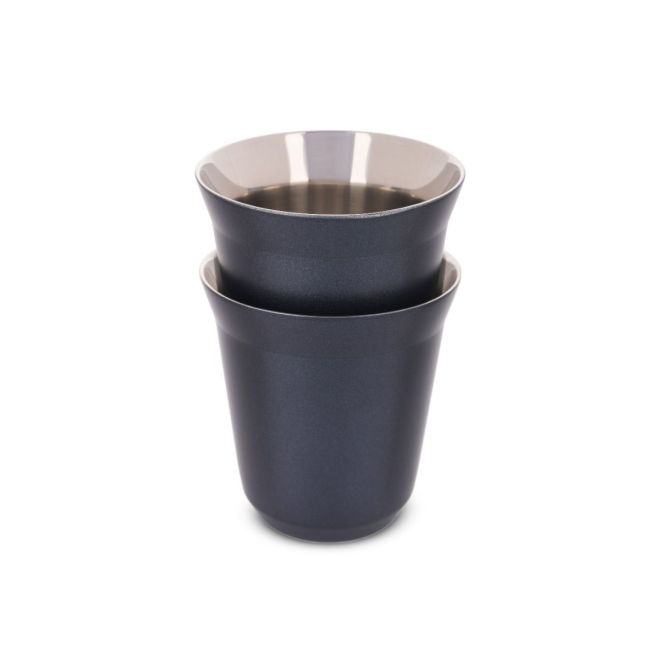 Espresso Stainless Steel Cup 2 PCS 170 ml