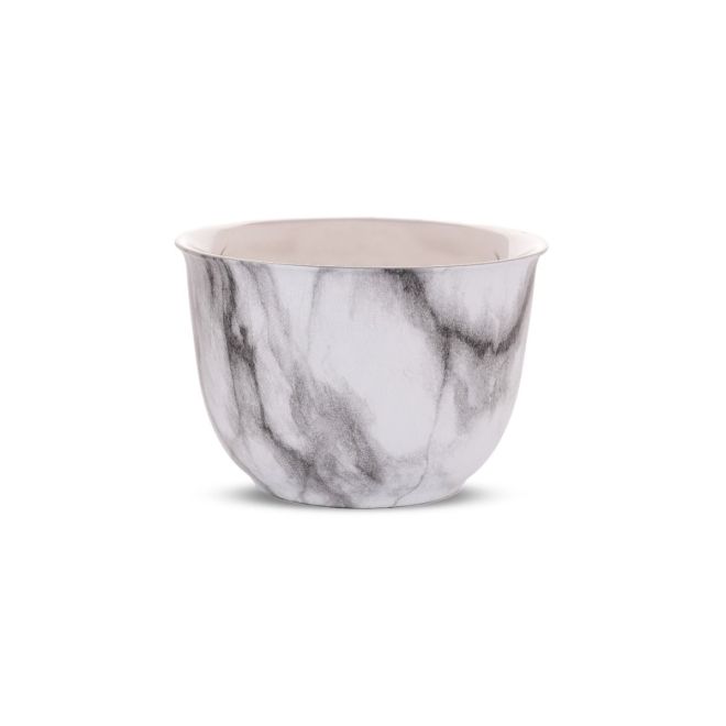 Arabic Stainless Steel Cup 80 ml White Marbel