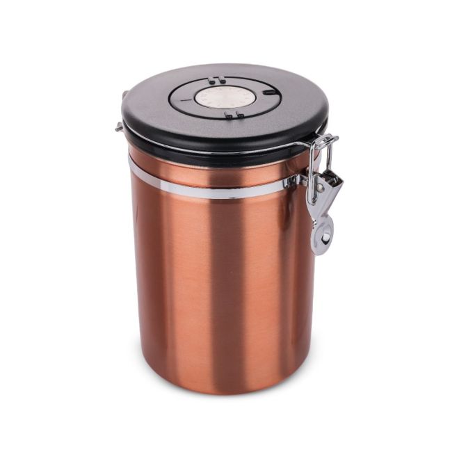 Stainless Steel Coffee Canister 1.8L Rose Gold