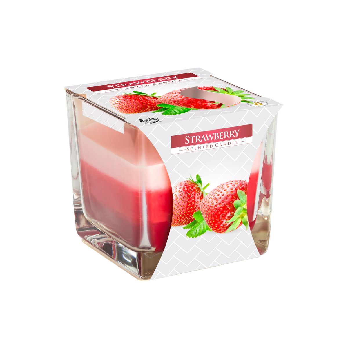 Aura 3 Coloured Scented Candle 170 g Strawberry