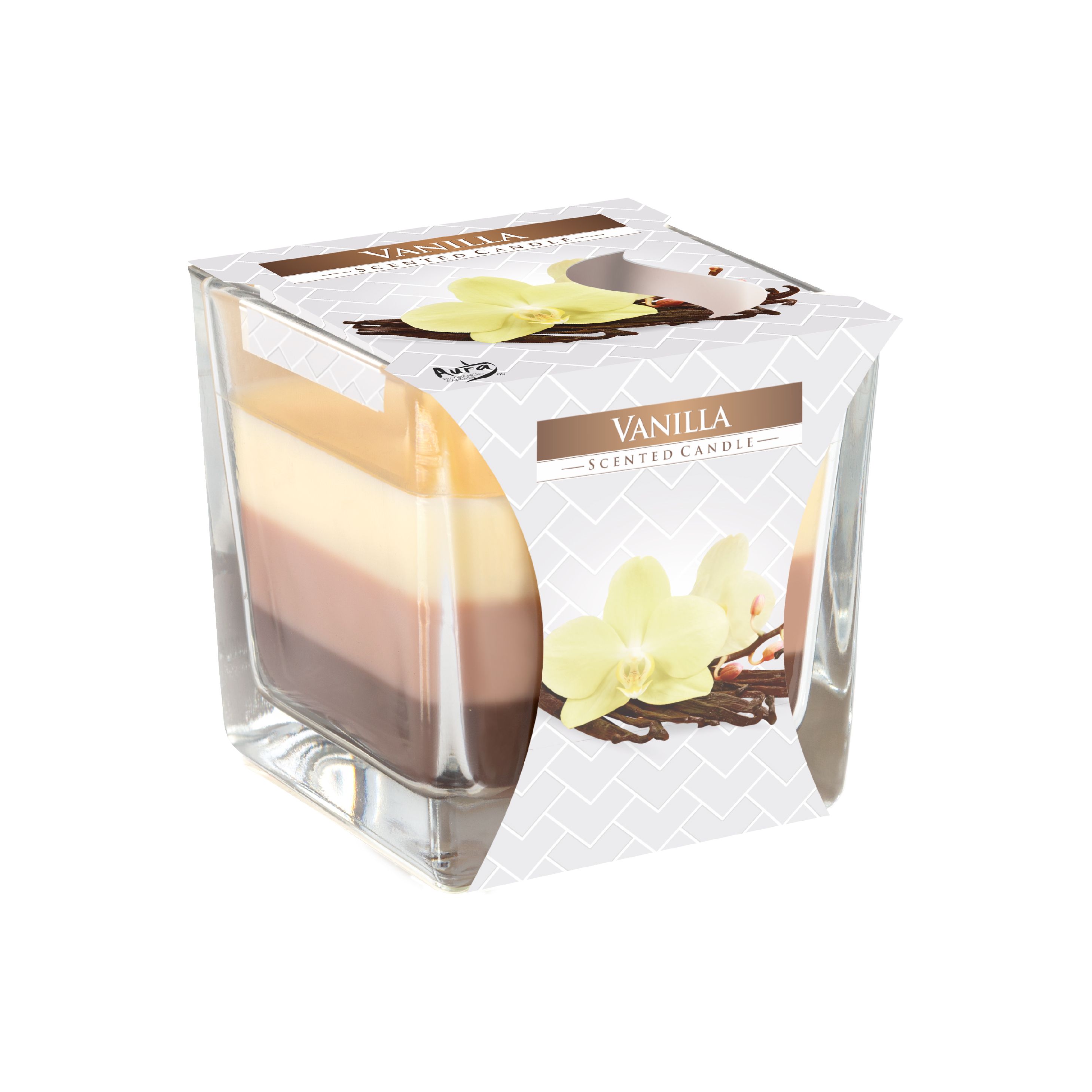 Aura 3 Coloured Scented Candle 170 g Vanilla